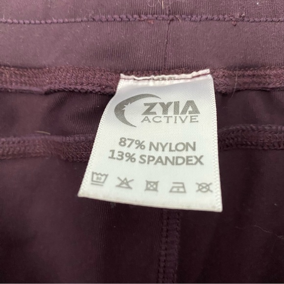 ZYIA Unwind Jogger Pants Plum Purple Activewear Athleisure Medium - Picture 6 of 6